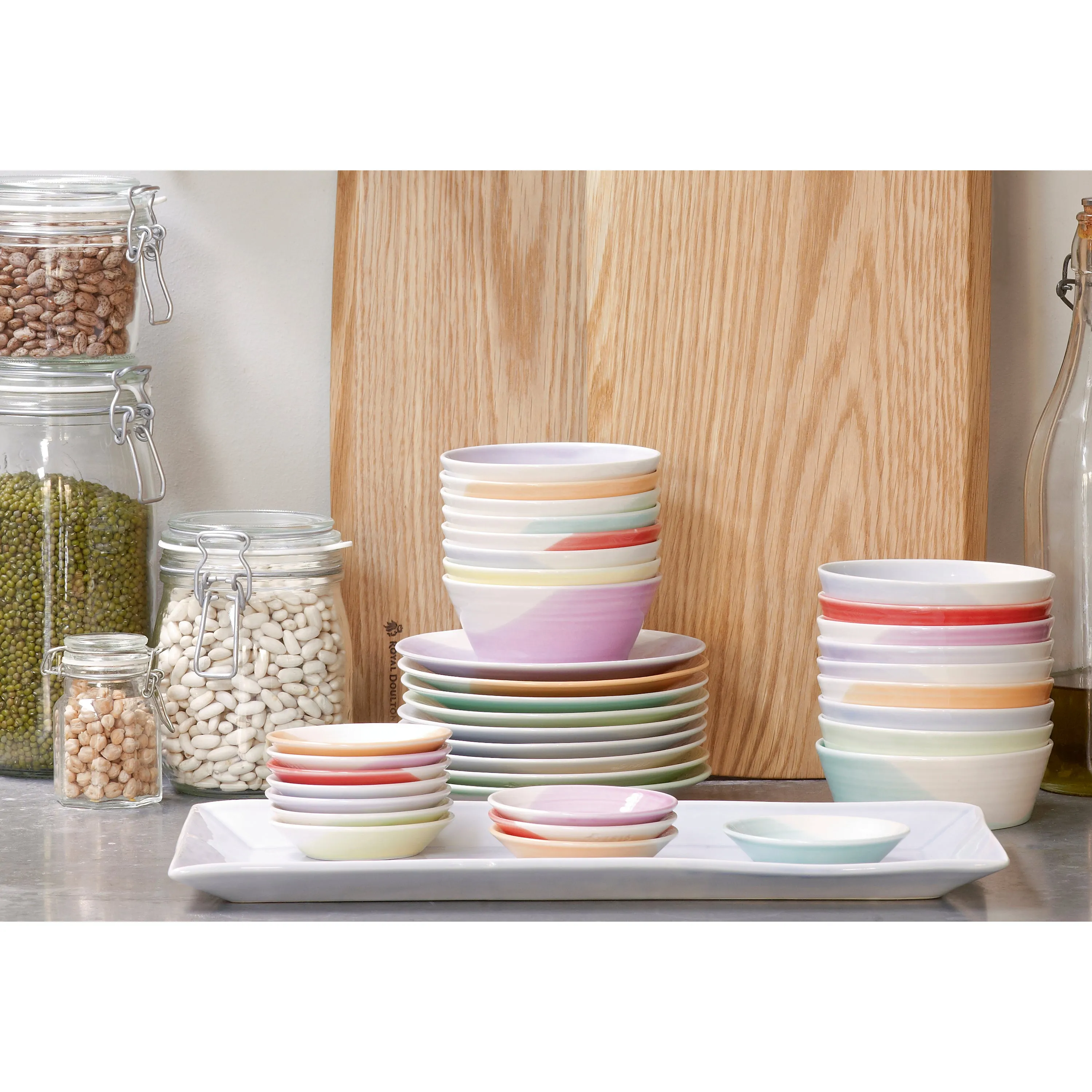1815 Dip Tray Multi Color Set of 8
