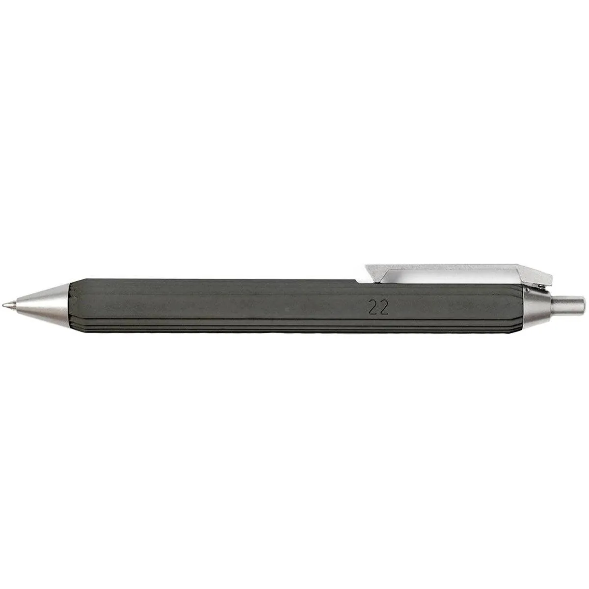 22Studio Ballpoint Pen - Contour Dark Grey Concrete Barrel Retractable | CBP01001