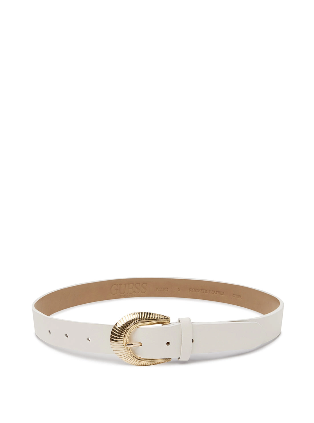 35mm White Western Belt