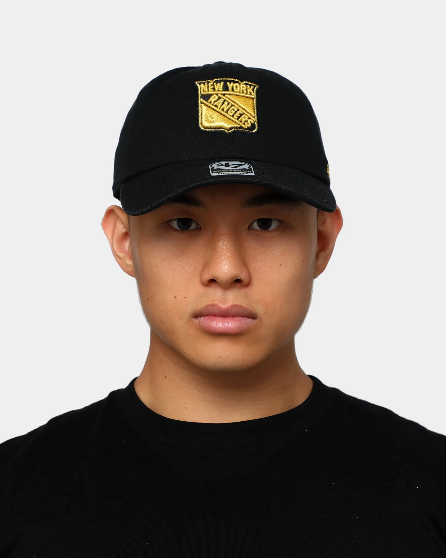 47 Brand New York Ranger Clean Up Strapback Black/Gold