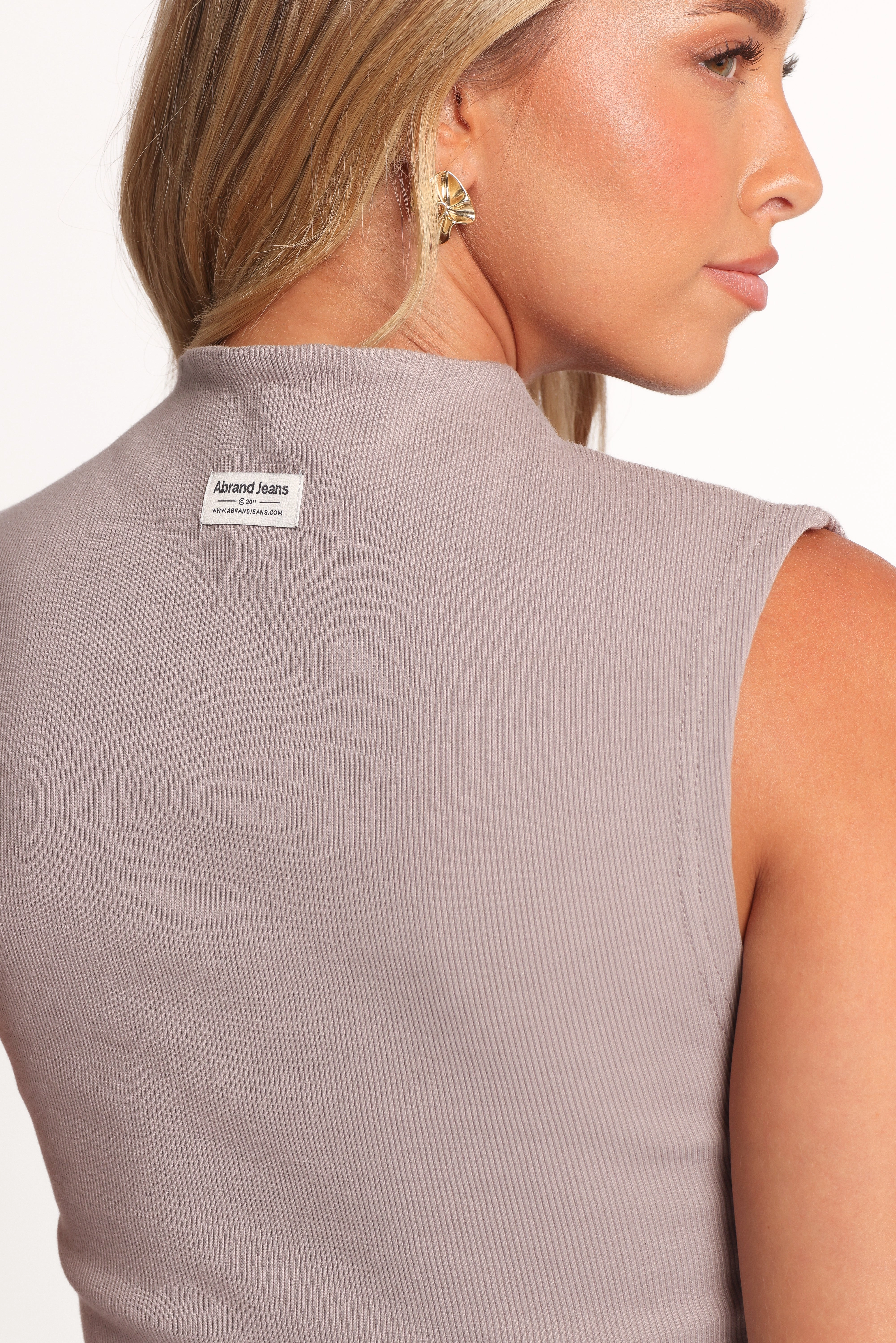 Abrand Heather Top - Mushroom