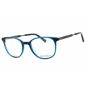 Adensco Men's Eyeglasses - Crystal Blue Plastic Cat Eye Shape Frame | AD 122 0QM4 00