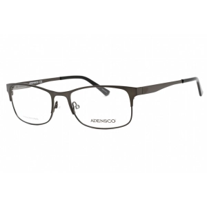 Adensco Men's Eyeglasses - Matte Dark Ruthenium Plastic Rectangular | AD 125 0R80 00