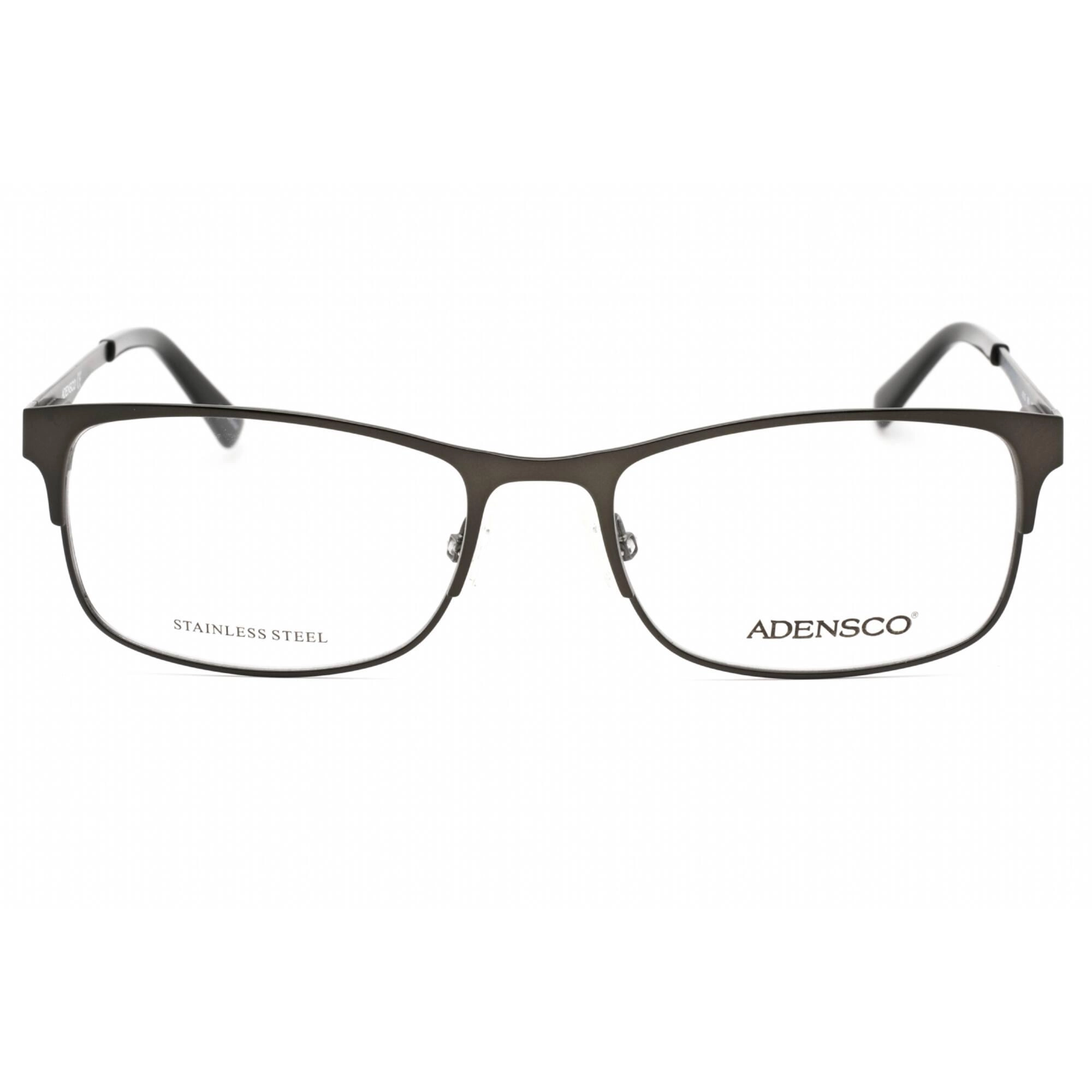 Adensco Men's Eyeglasses - Matte Dark Ruthenium Plastic Rectangular | AD 125 0R80 00