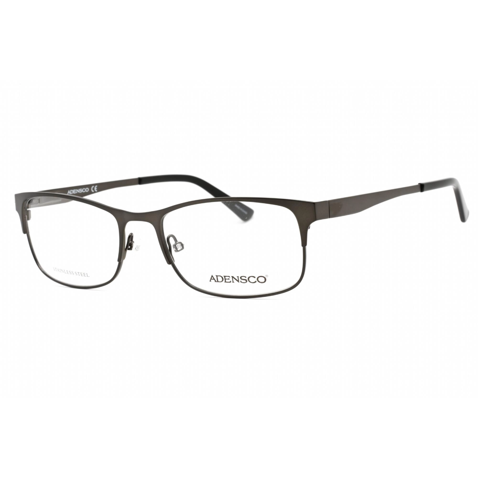 Adensco Men's Eyeglasses - Matte Dark Ruthenium Plastic Rectangular | AD 125 0R80 00