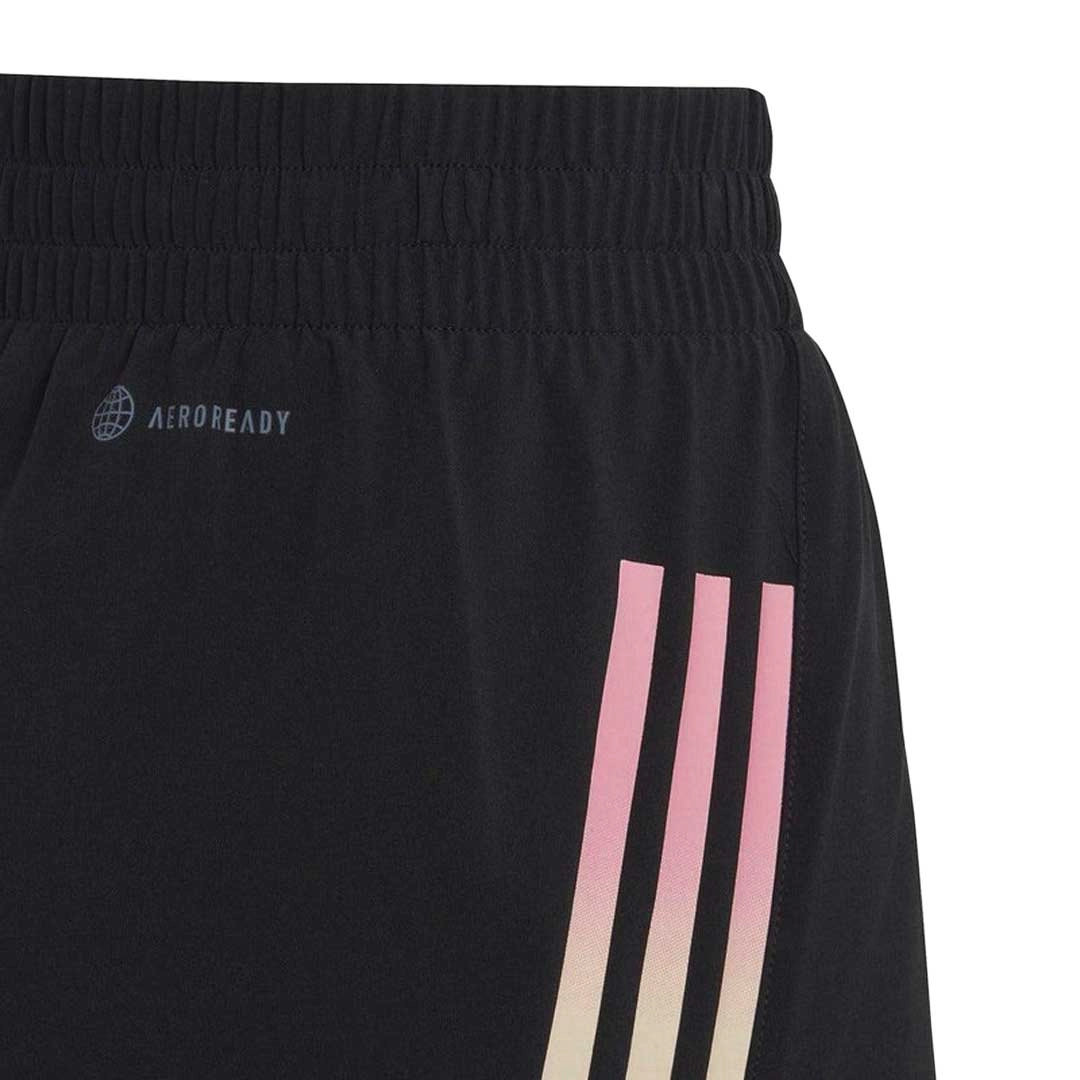 adidas - Girls' (Junior) 3-Stripes Woven Shorts (IC0347)