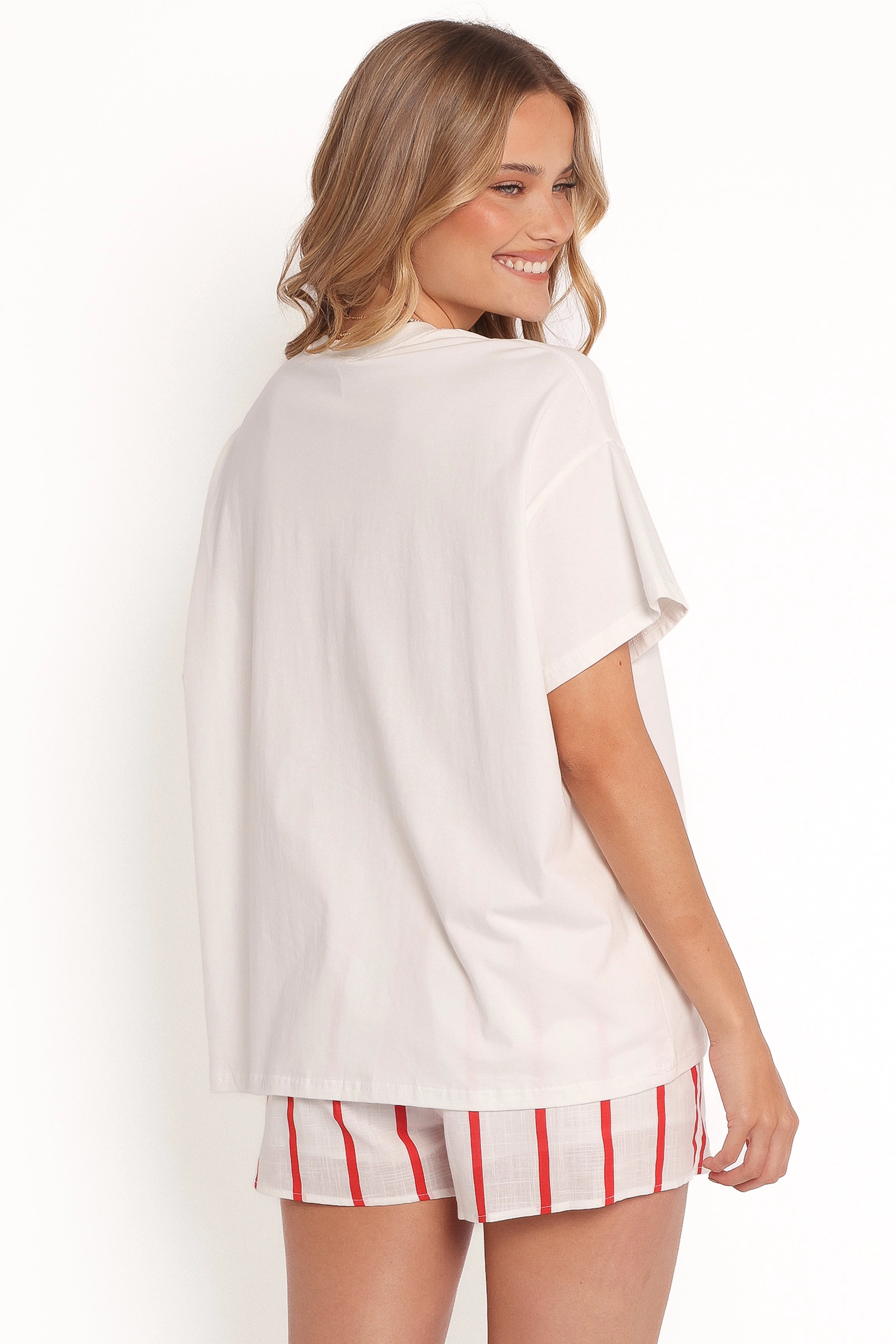 Apertivo Tee Set - White Red Apertivo