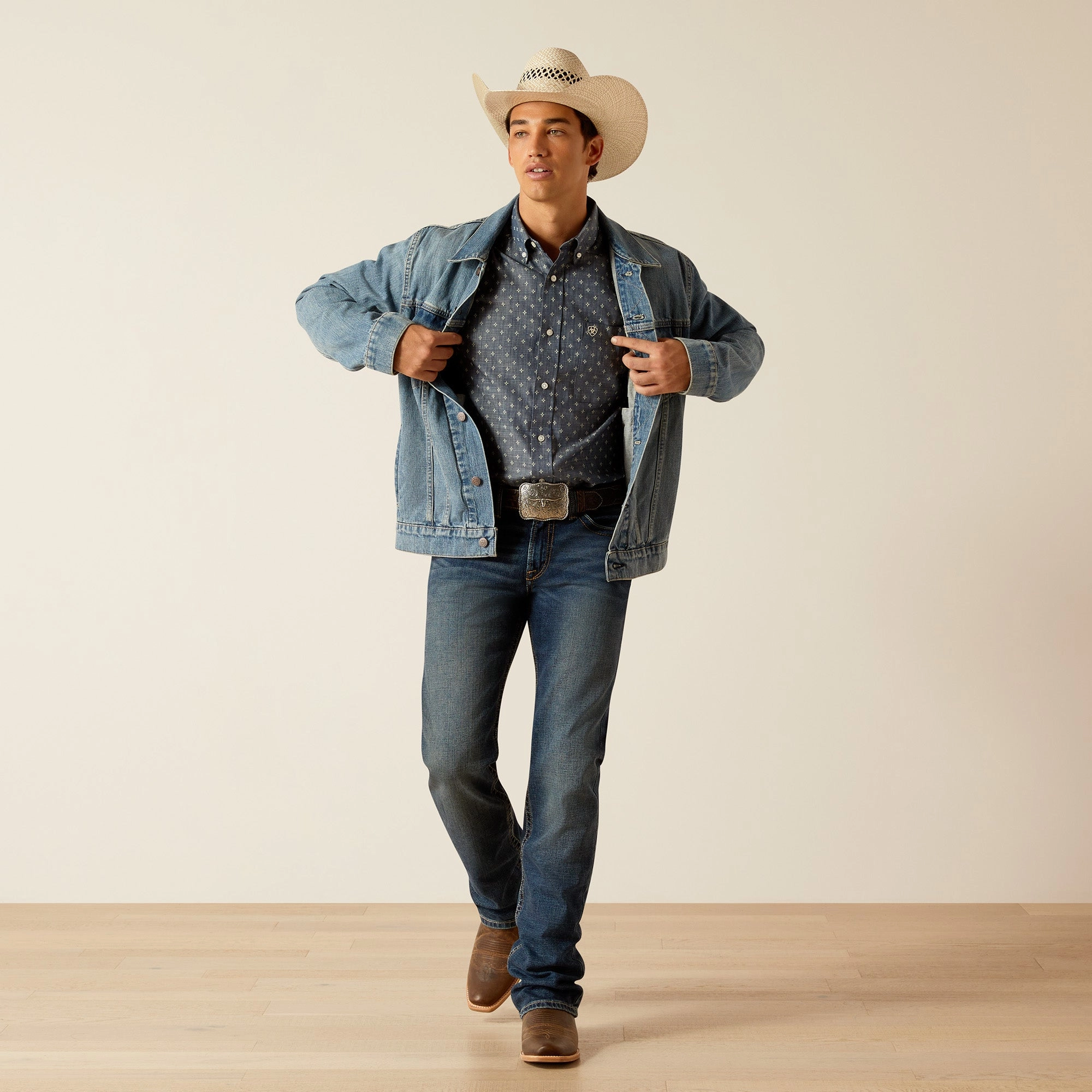 Ariat Mens 10048254 Denim Trucker Jacket