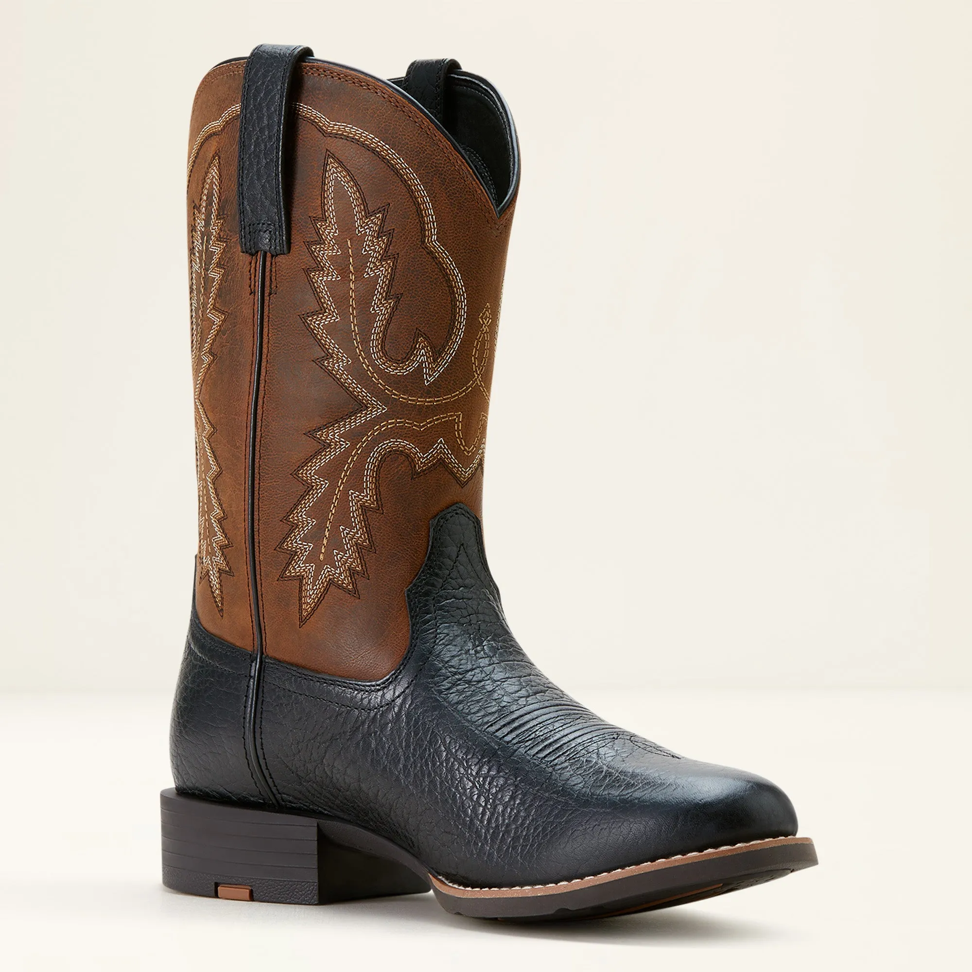 Ariat Mens 10053659 Sport Stratten in Black and Hawthorn Chestnut