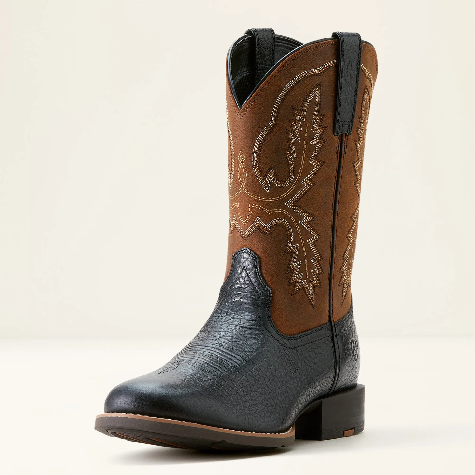 Ariat Mens 10053659 Sport Stratten in Black and Hawthorn Chestnut