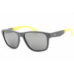 Armani Exchange Men's Sunglasses - Matte Grey Square Plastic Frame | 0AX4135S 81806G