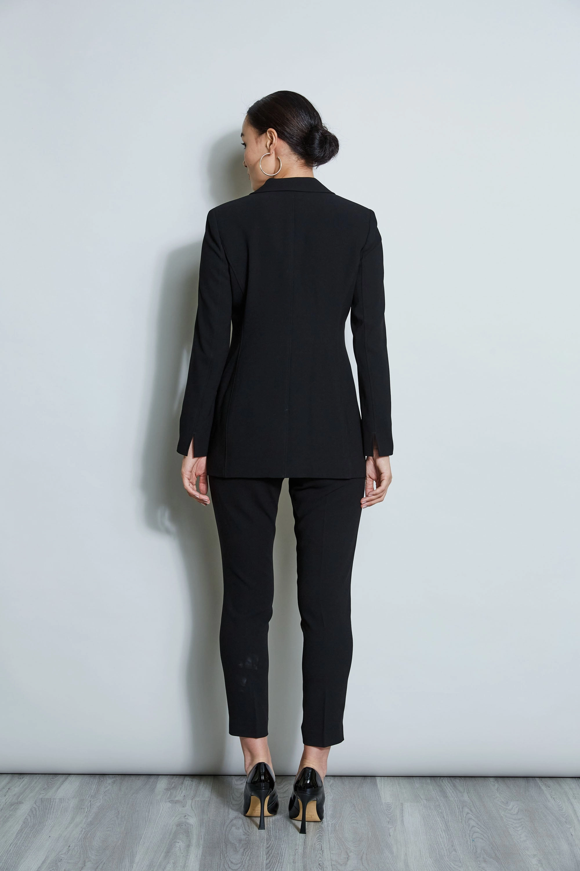 Asymmetric Single Button Blazer