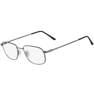 Autoflex Men's Eyeglasses - Gunmetal Metal Full Rim Frame Demo Lens | AUTOFLEX 54 033