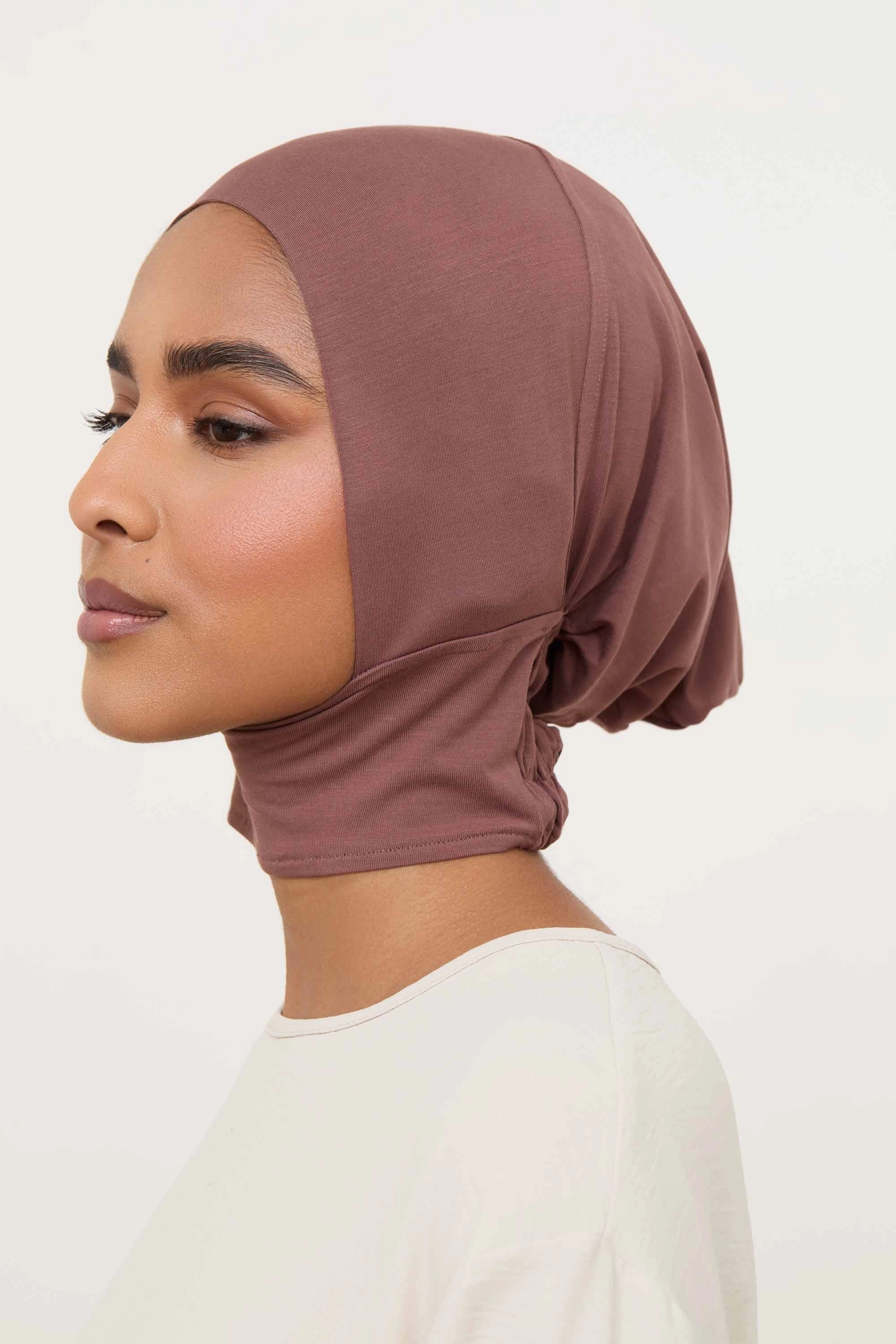 Bamboo Jersey Mini Full Coverage Undercap - Cocoa