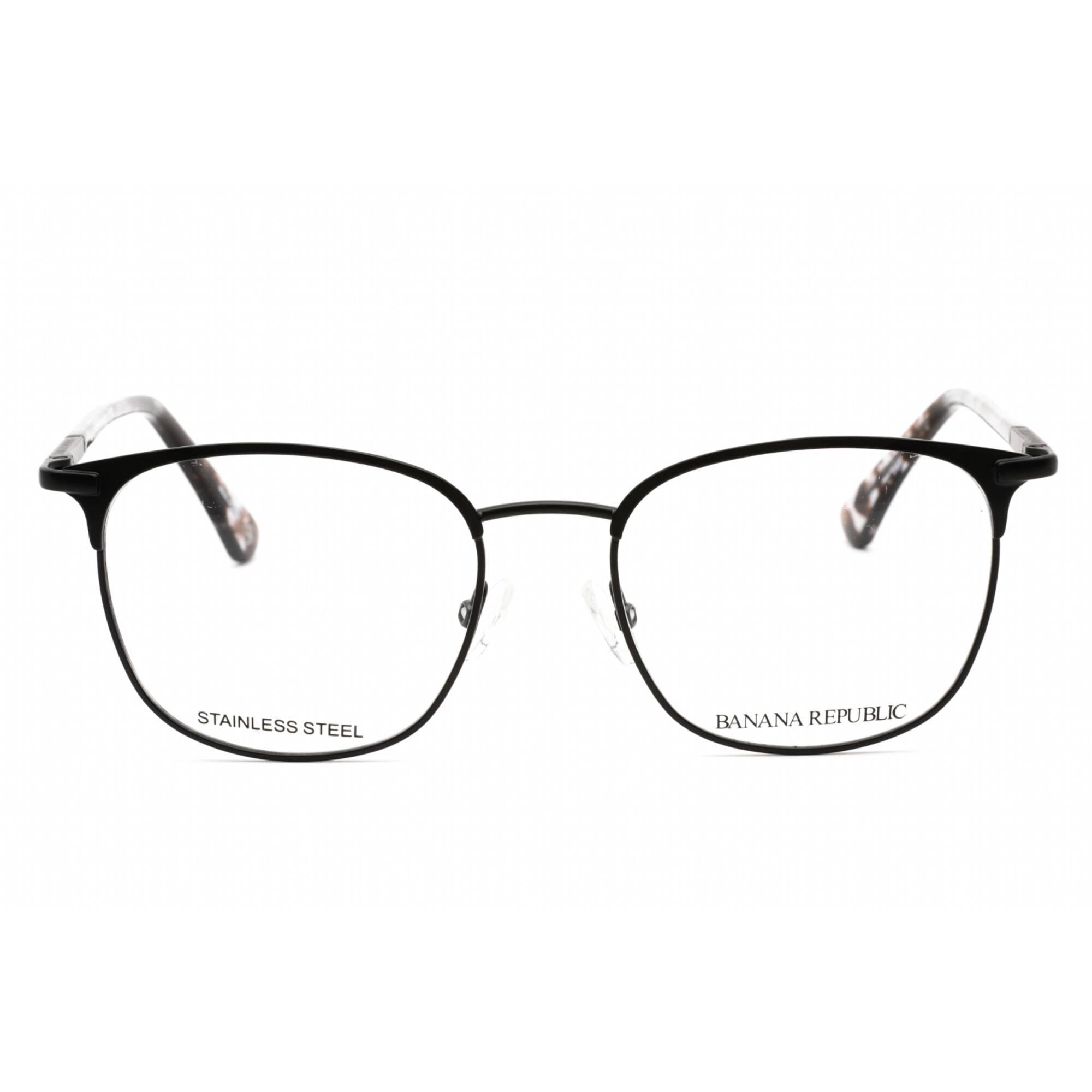 Banana Republic Men's Eyeglasses - Matte Black Metal Rectangular | BR 111 0003 00