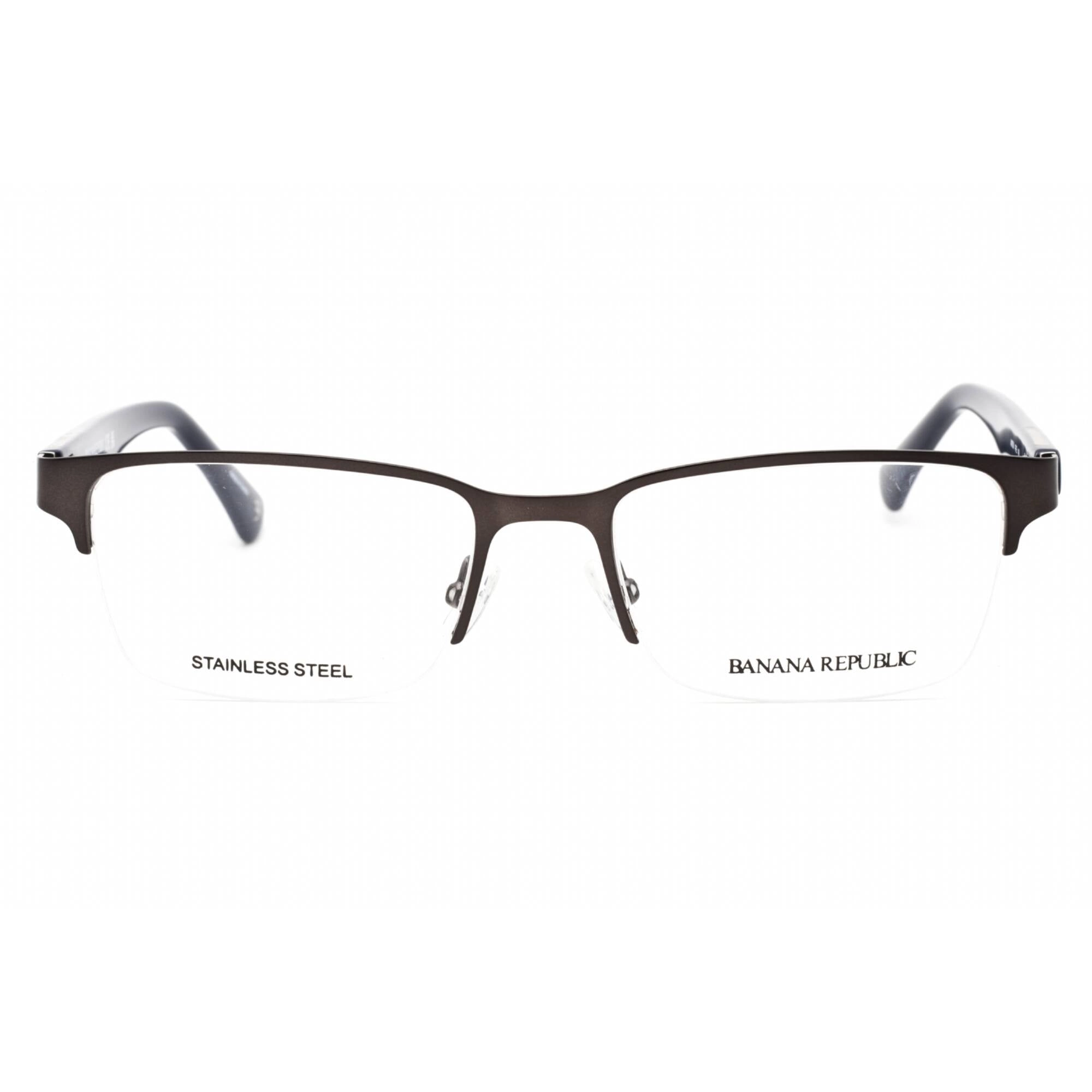 Banana Republic Men's Eyeglasses - Matte Grey Rectangular Metal Frame | Anton 0FRE 00
