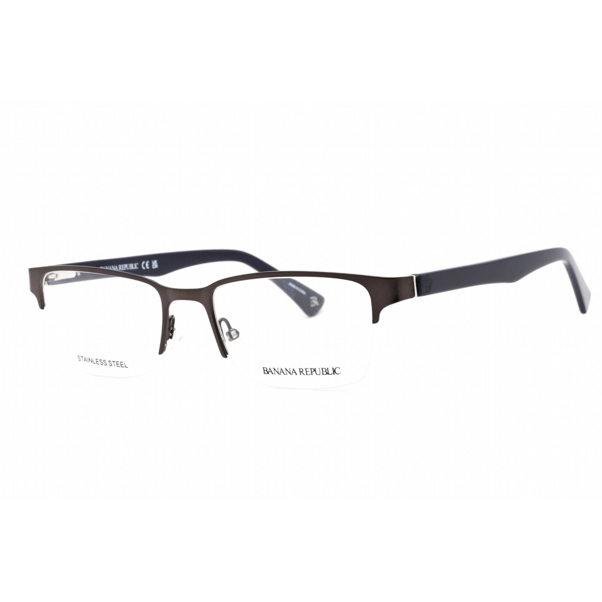 Banana Republic Men's Eyeglasses - Matte Grey Rectangular Metal Frame | Anton 0FRE 00