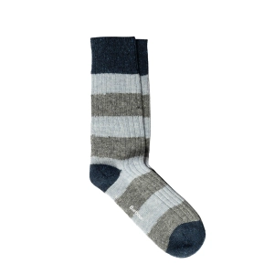 Barbour Houghton Stripe Sock Blue/Grey