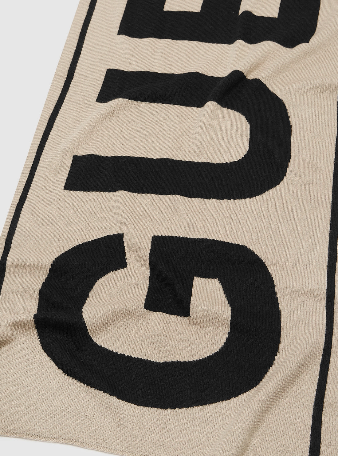 Beige Logo Scarf