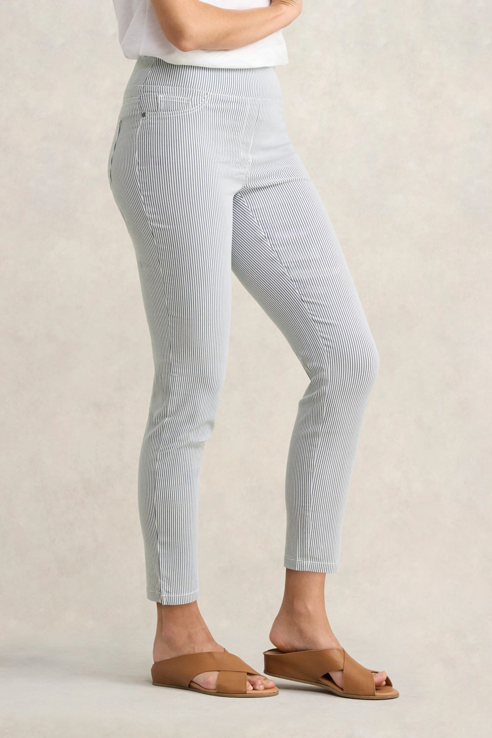 Bengajean®  7/8 Seersucker - Navy & White Stripe