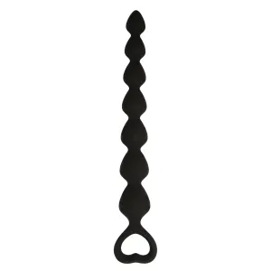 Black Silk Large Anal Beads