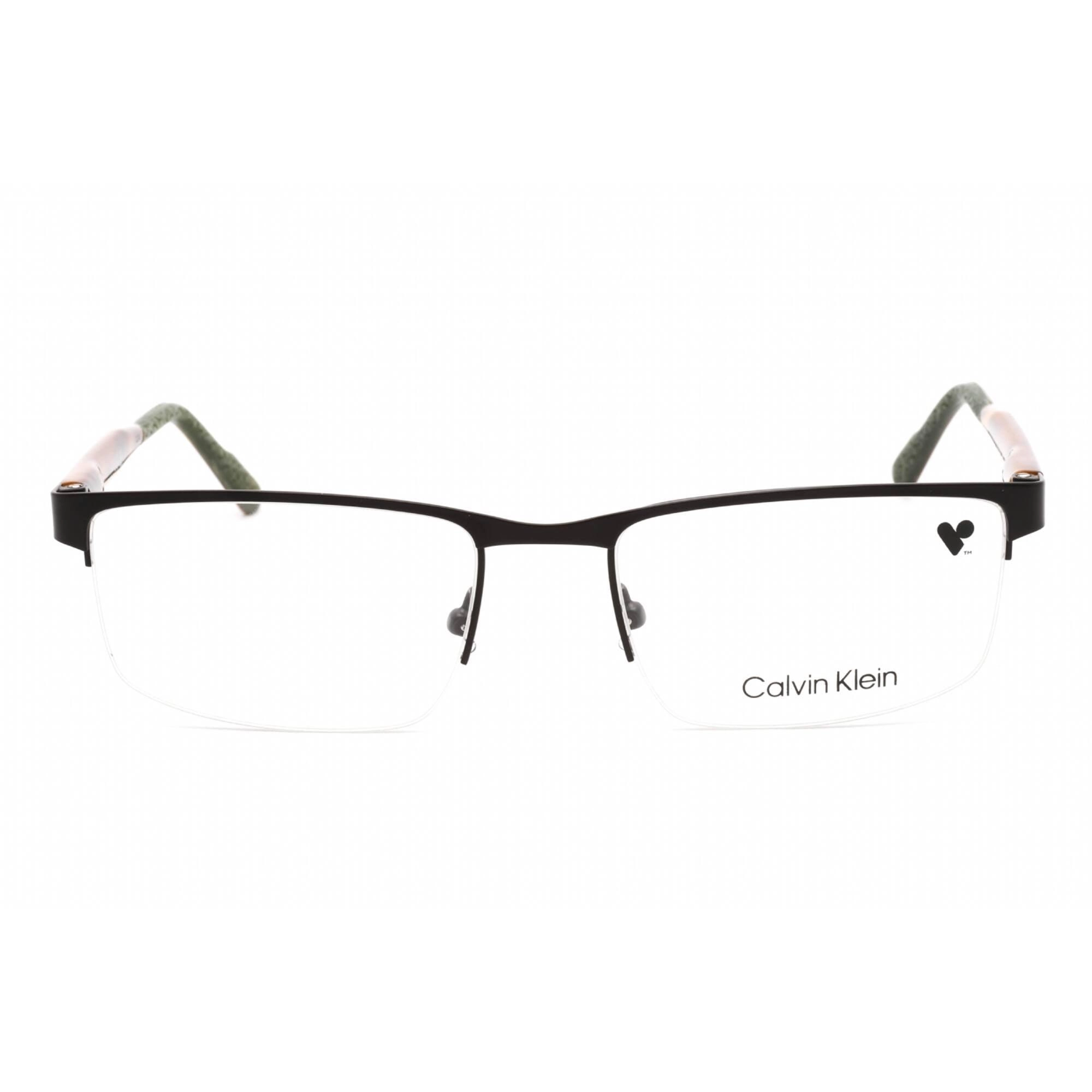 Calvin Klein Men's Eyeglasses - Brown Metal Rectangular Shape Frame | CK21126 200