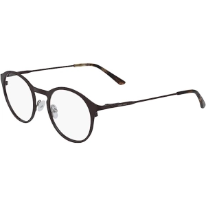 Calvin Klein Men's Eyeglasses - Matt Dark Brown Metal Round | CALVIN KLEIN CK20112 201