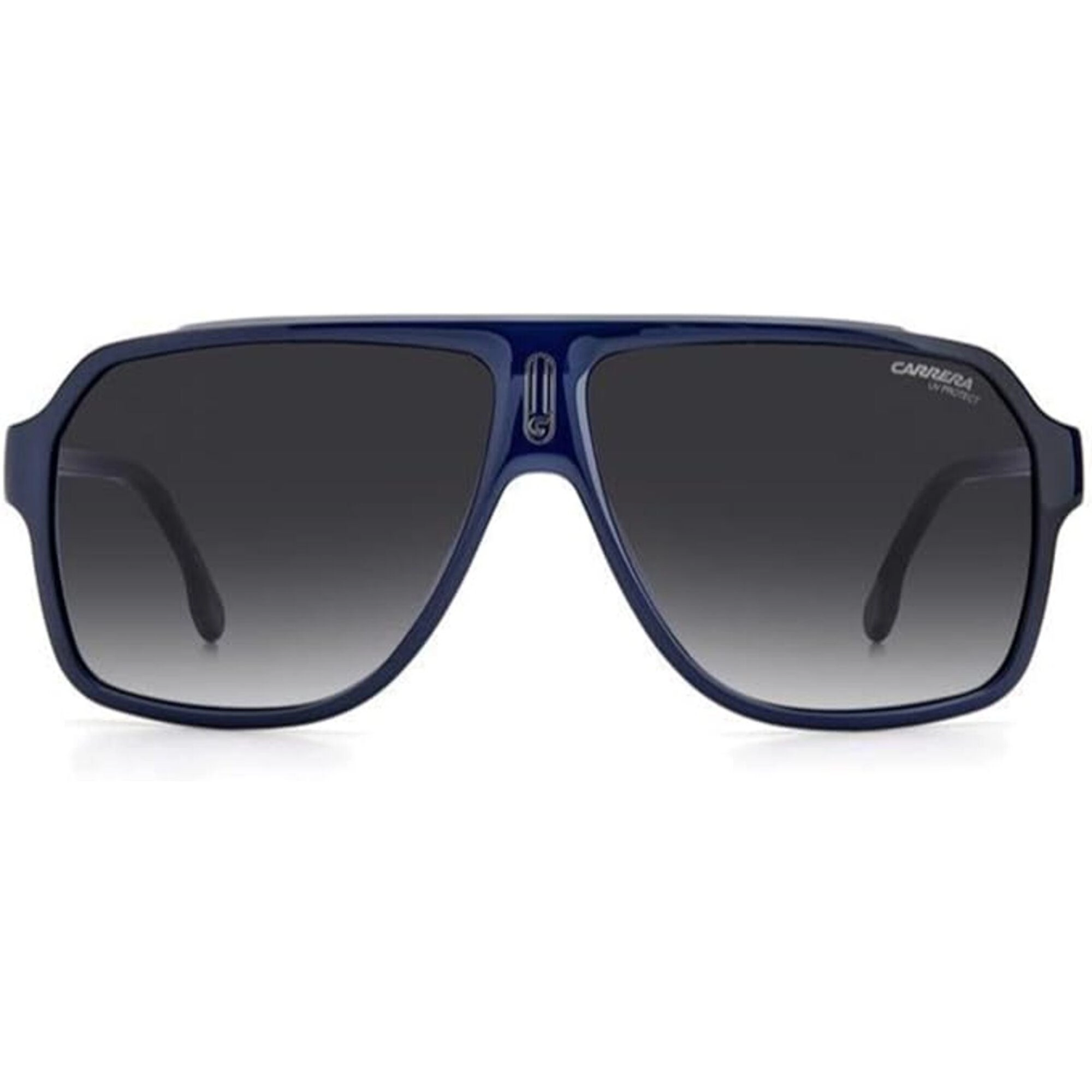 Carrera Men's Sunglasses - Blue Rectangular Frame Grey Shaded Lens | 1030/S 0PJP