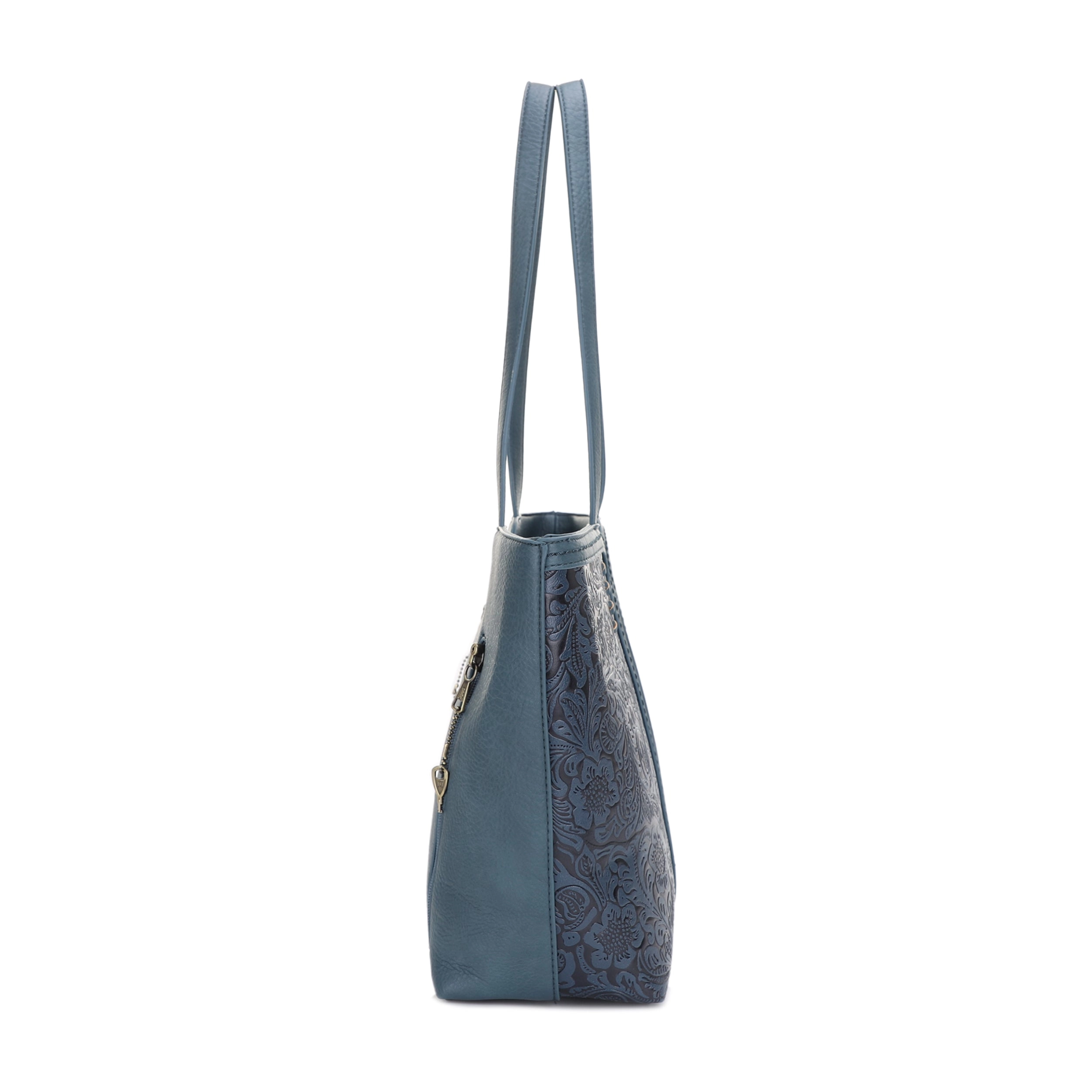 Cassidy Concealed Carry Tooled Tote Bag with Matching Wallet