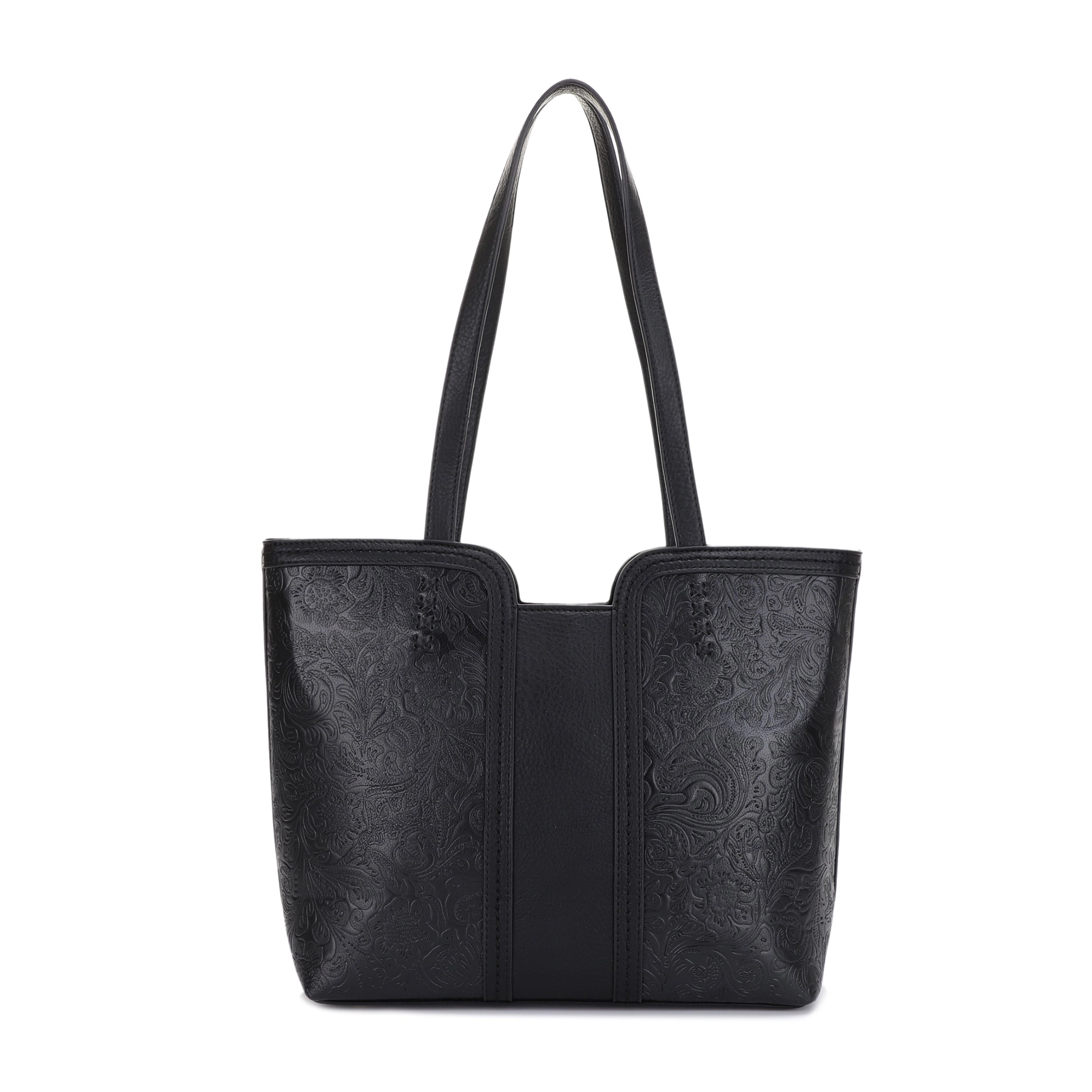 Cassidy Concealed Carry Tooled Tote Bag with Matching Wallet