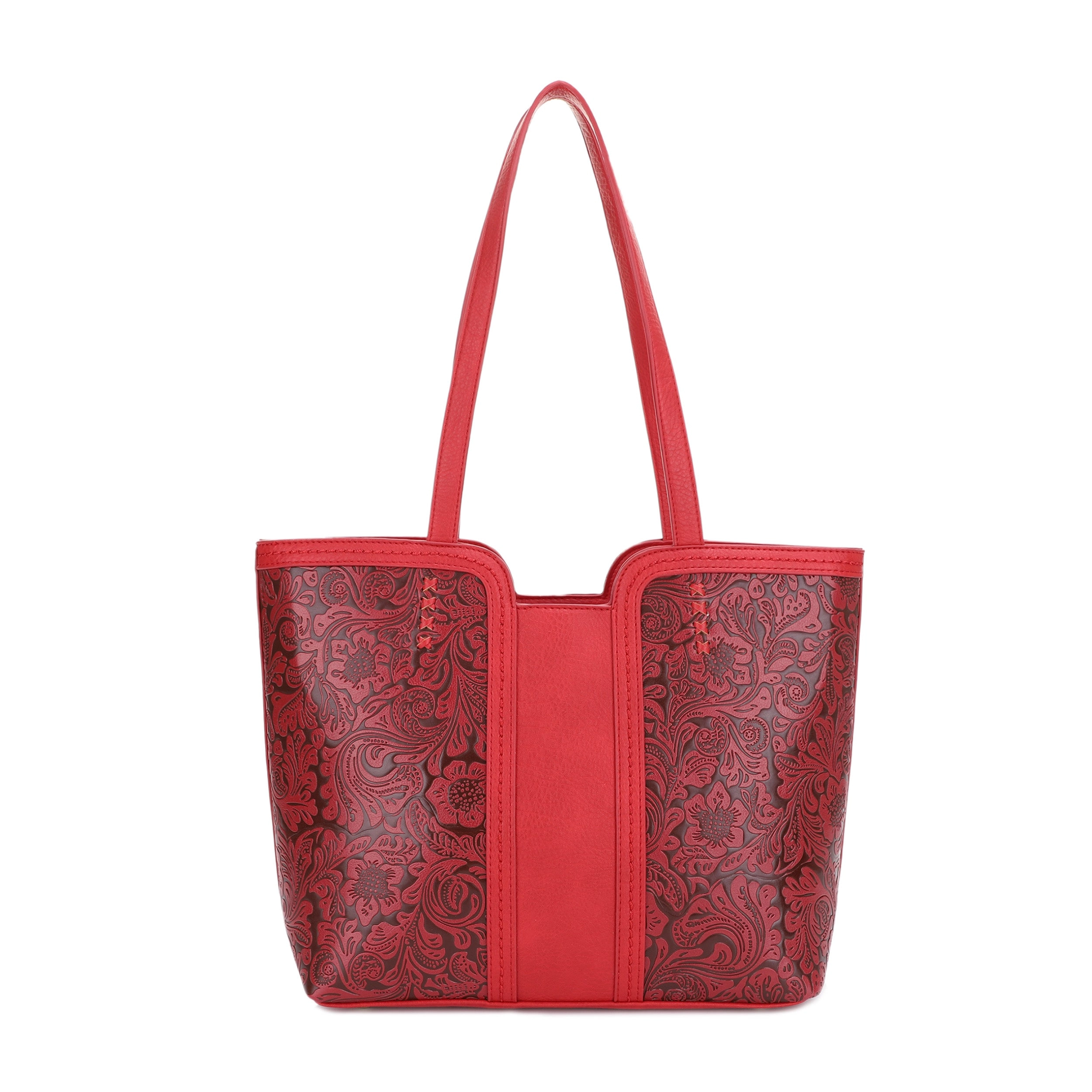 Cassidy Concealed Carry Tooled Tote Bag with Matching Wallet