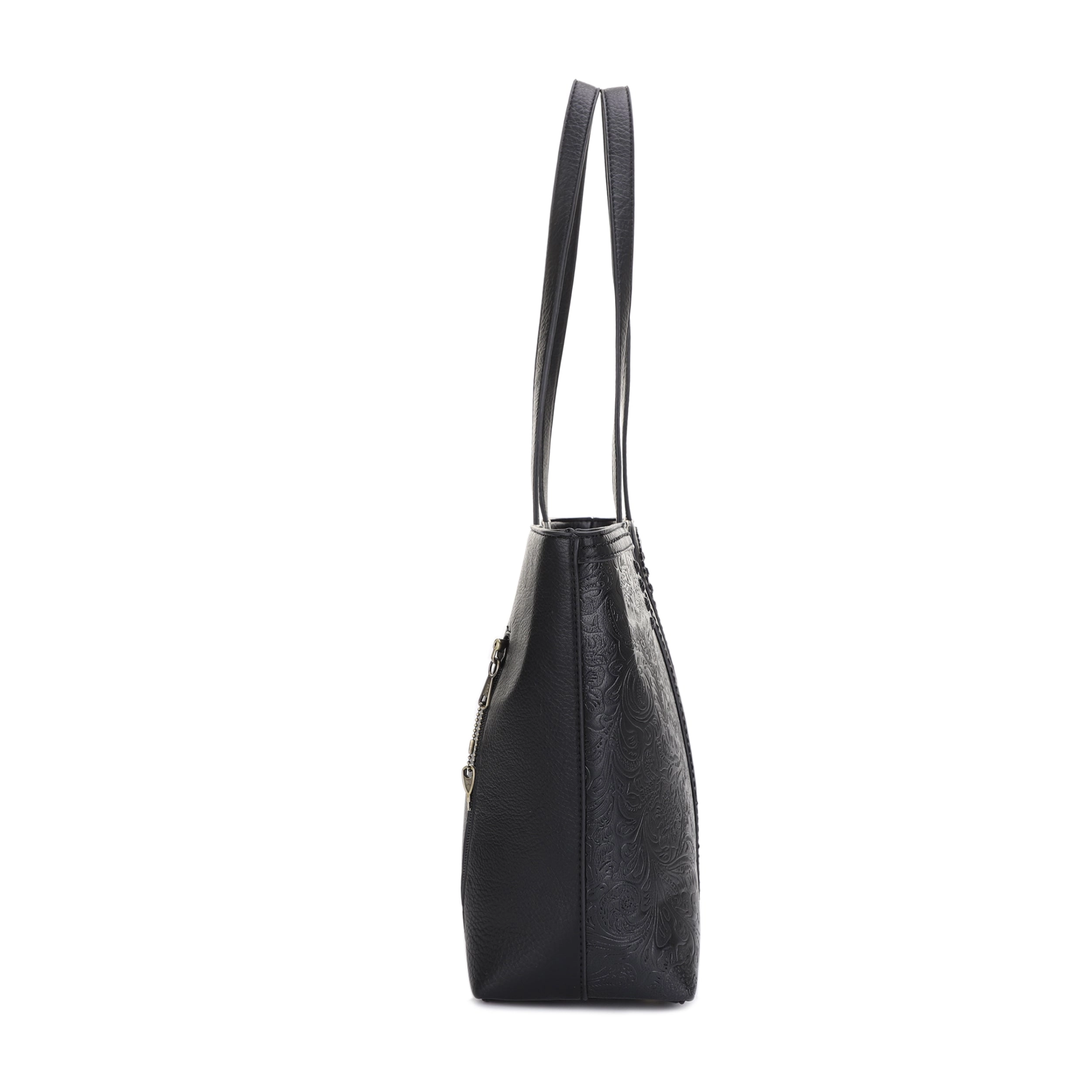 Cassidy Concealed Carry Tooled Tote Bag with Matching Wallet