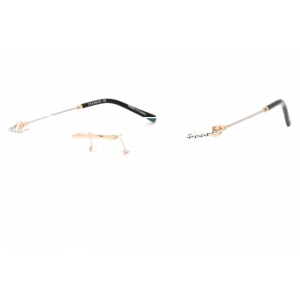 Charriol Men's Eyeglasses - Rimless Shiny Gold/Silver Round Titanium | PC75099 C03