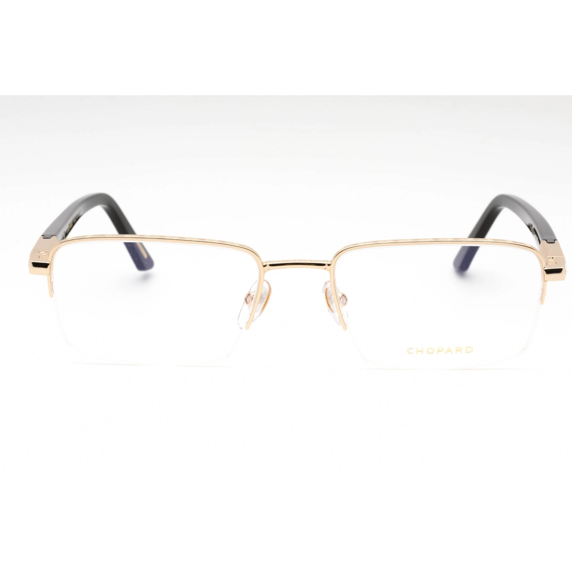Chopard Men's Eyeglasses - Shiny Rose Gold Metal Rectangular Shape Frame | VCHG60 0300