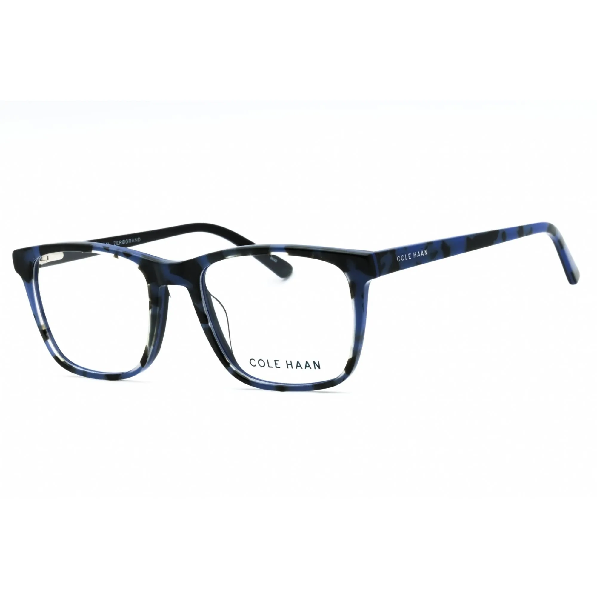 Cole Haan Men's Eyeglasses - Blue Tortoise Acetate Full Rim Rectangular | CH4053 415