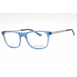 Cole Haan Men's Eyeglasses - Navy Crystal Rectangular Full Rim Frame | CH4056 416