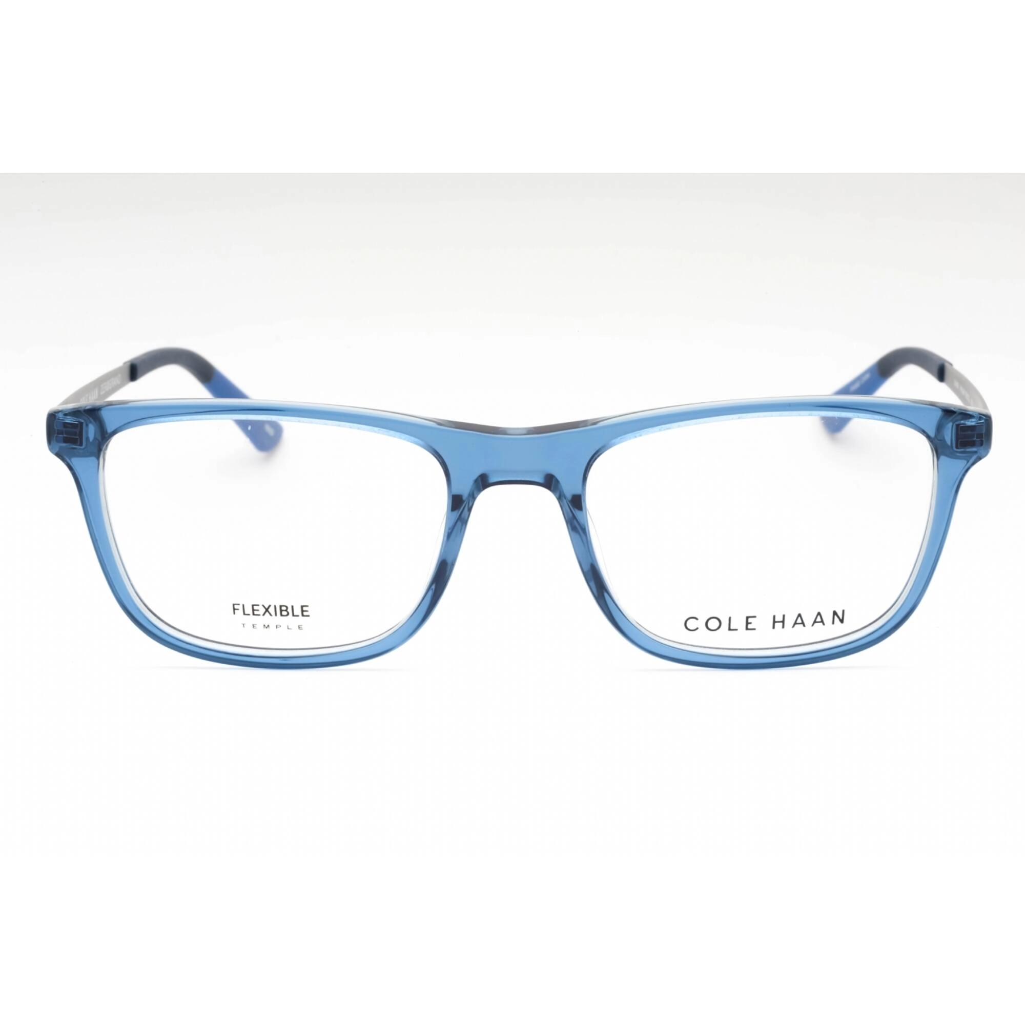 Cole Haan Men's Eyeglasses - Navy Crystal Rectangular Full Rim Frame | CH4056 416