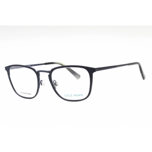 Cole Haan Men's Eyeglasses - Navy Metal Square Full Rim Frame Clear Lens | CH4042 414