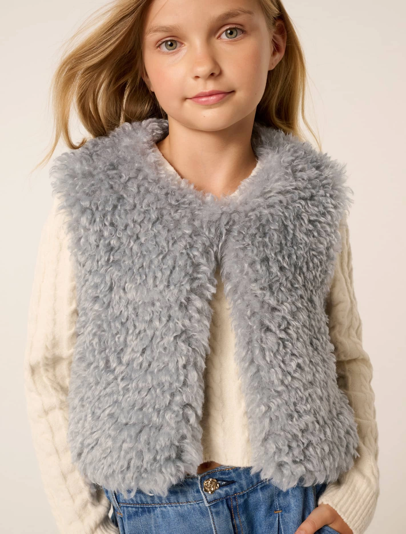 Cressida Girls Faux Fur Vest