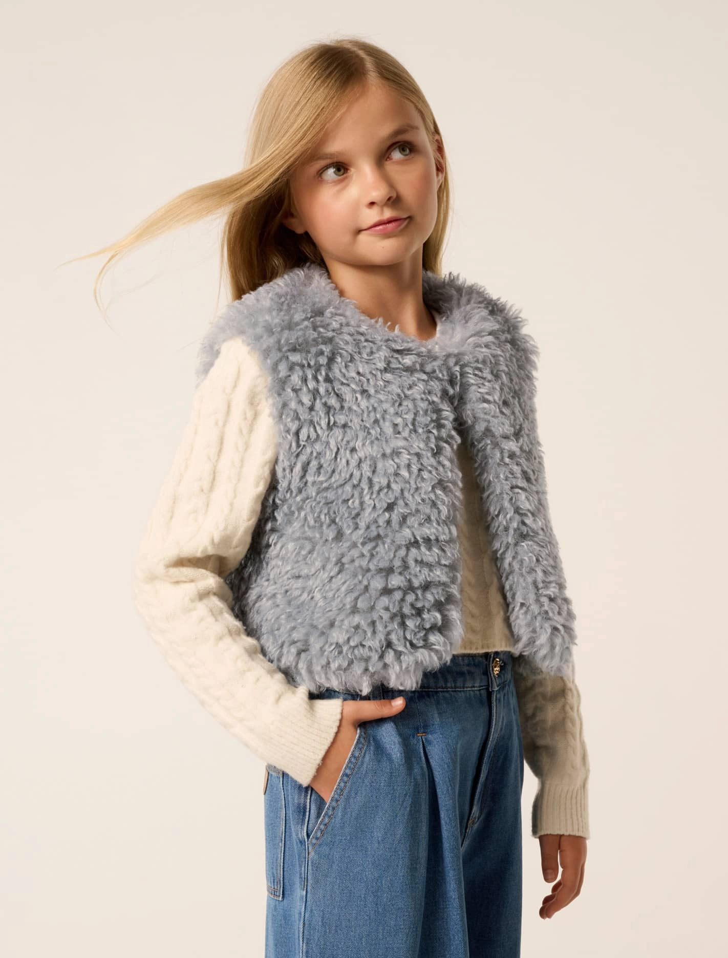 Cressida Girls Faux Fur Vest