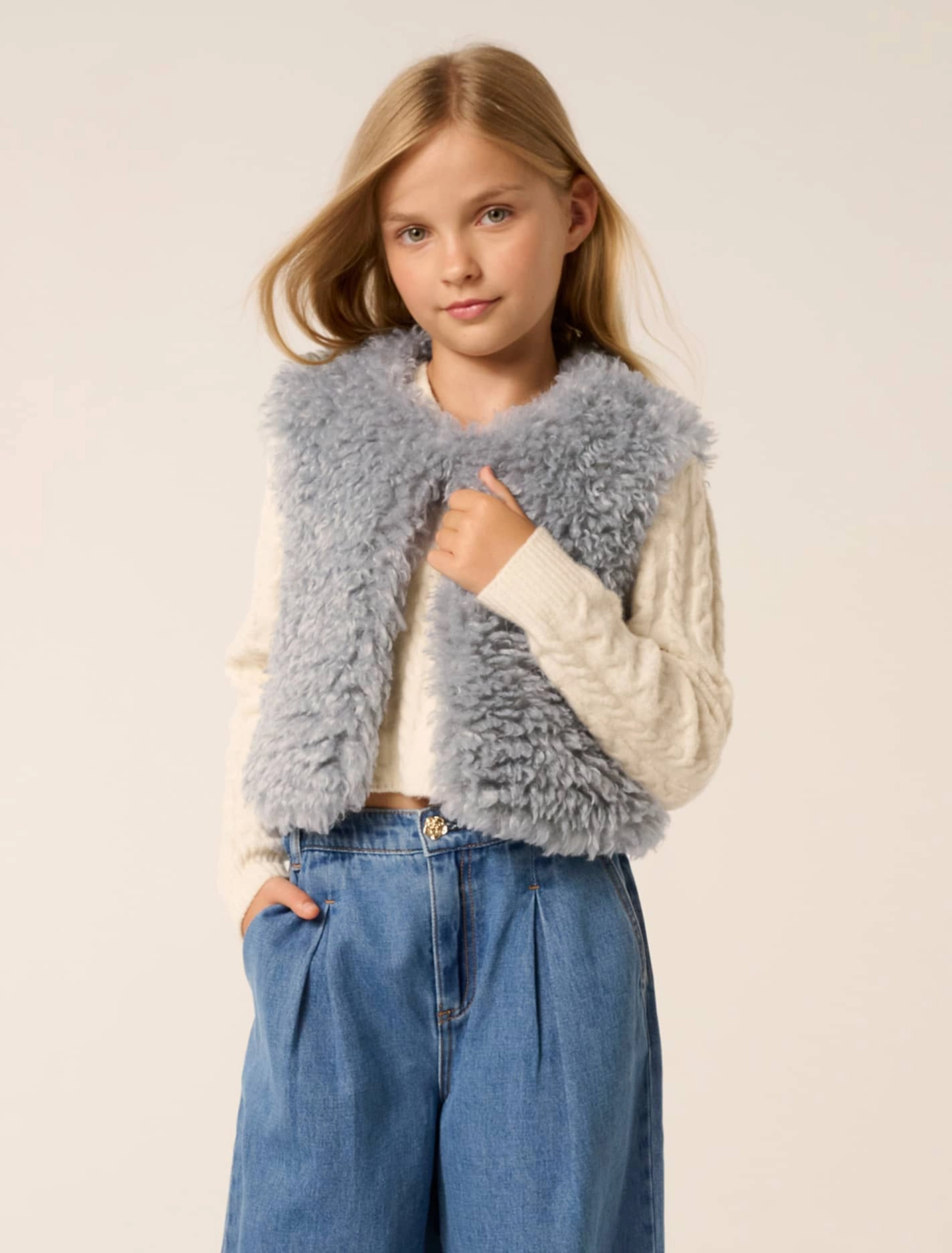 Cressida Girls Faux Fur Vest