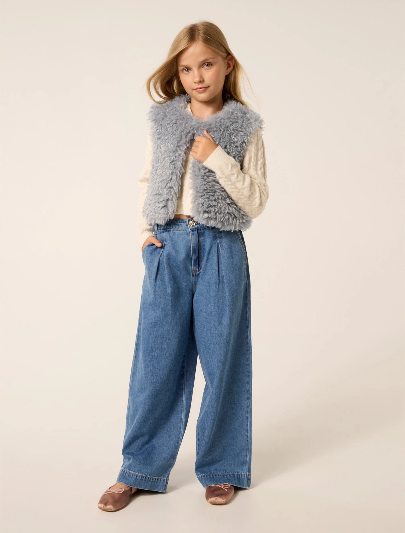 Cressida Girls Faux Fur Vest