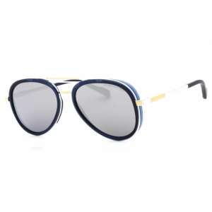 Cutler and Gross Men's Sunglasses - Full Rim Gold/Blue Metal Aviator | CG1323S 002