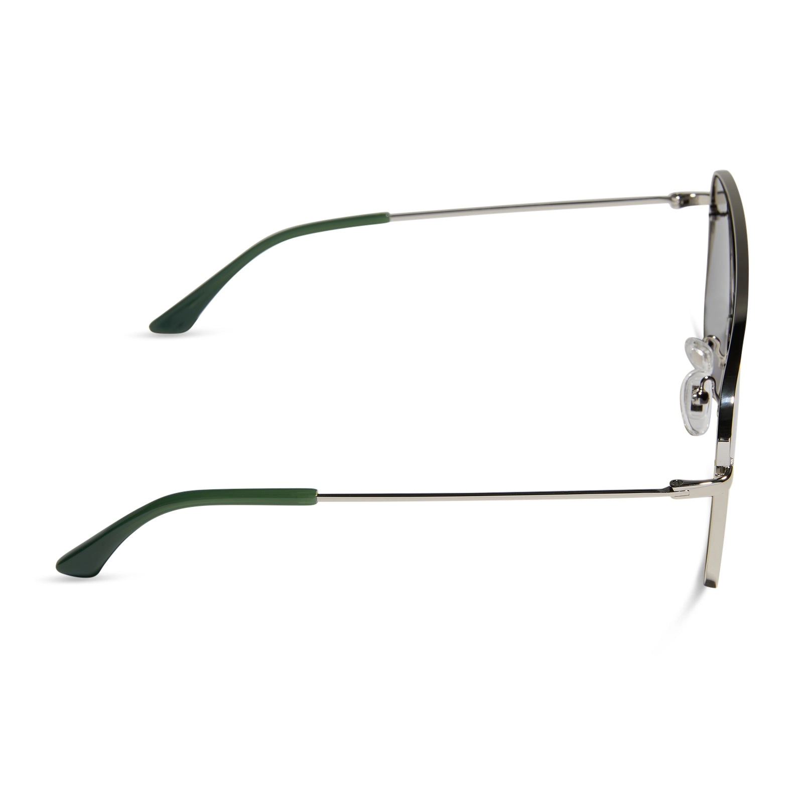 CYNTHIA - SILVER W ALPINE TEMPLE TIPS   GREY GRADIENT WITH SILVER FLASH   POLARIZED SUNGLASSES