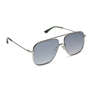 CYNTHIA - SILVER W ALPINE TEMPLE TIPS   GREY GRADIENT WITH SILVER FLASH   POLARIZED SUNGLASSES