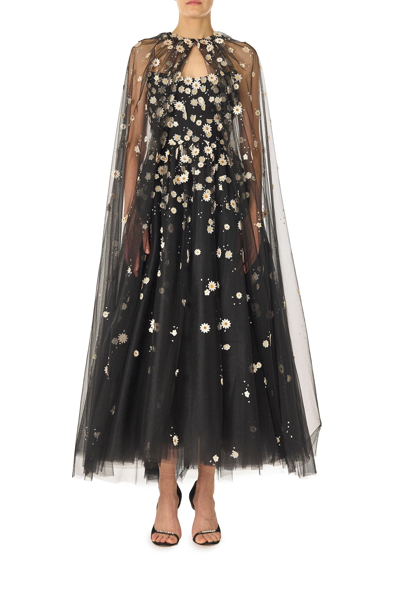 Daisy Embroidered Tulle Dress