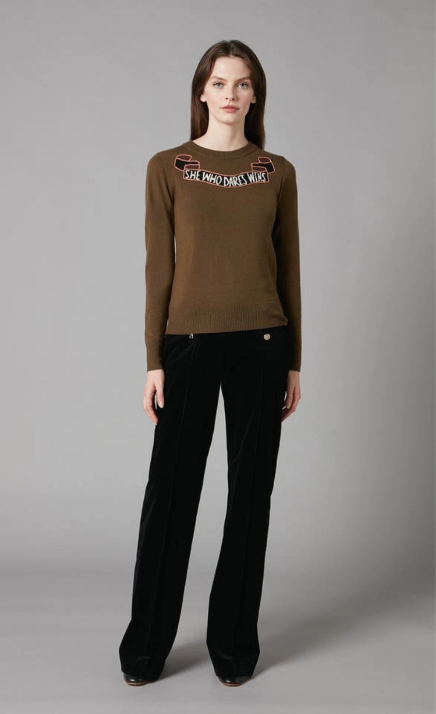 Dare Knit Jumper - Loden Green Mix