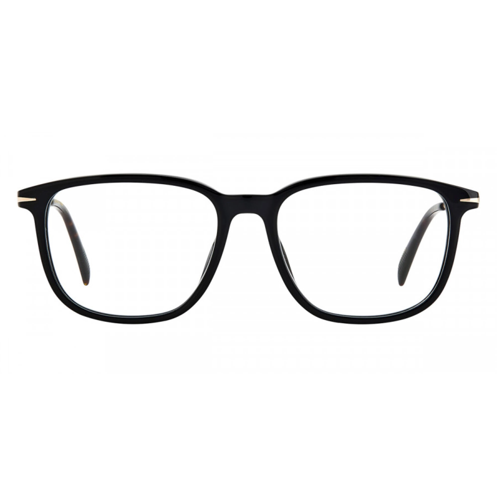 David Beckham Men's Eyeglasses - Black Gold Plastic/Metal Frame | DB-7074/F 02M2