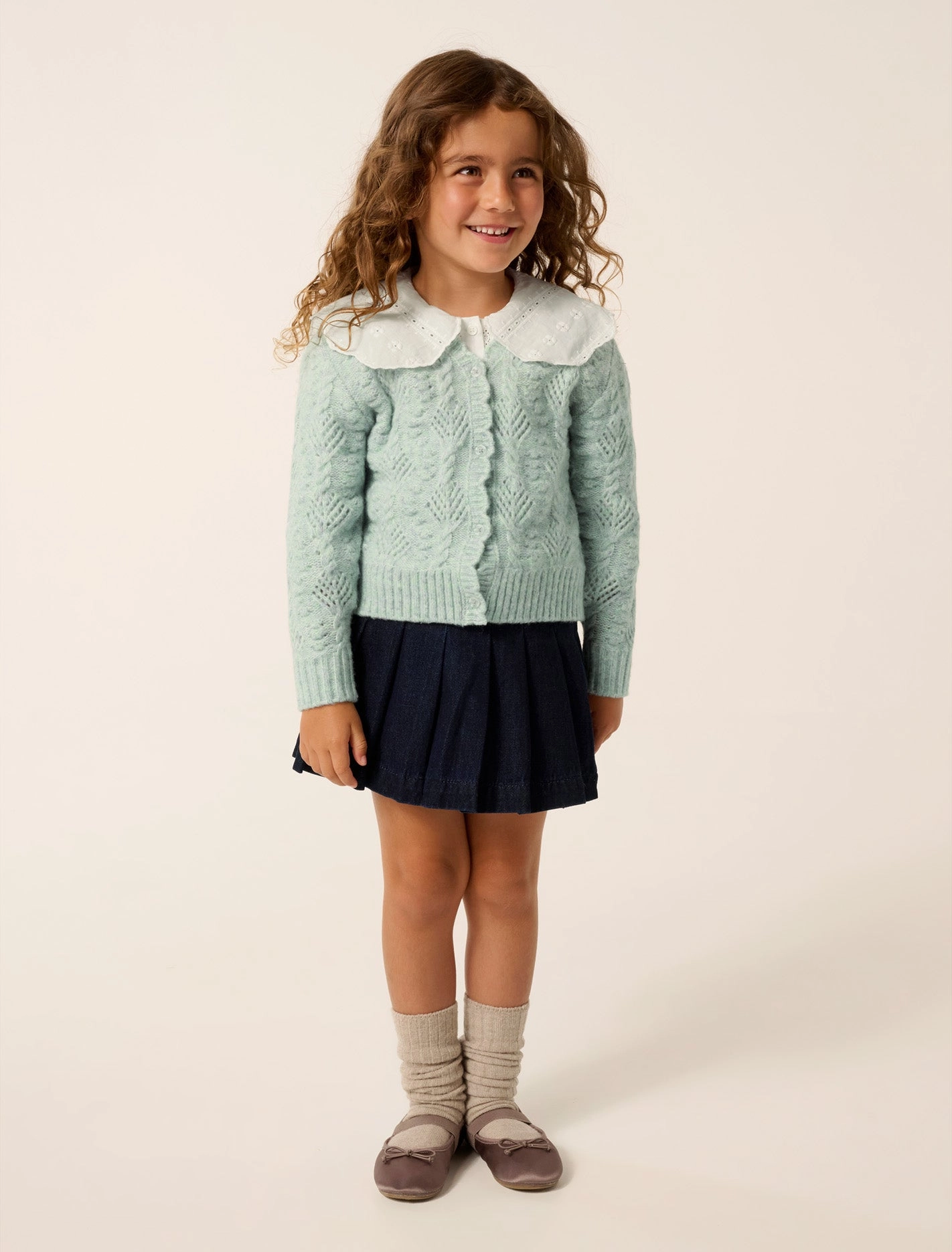 Dorothea Girls Cable Cardigan