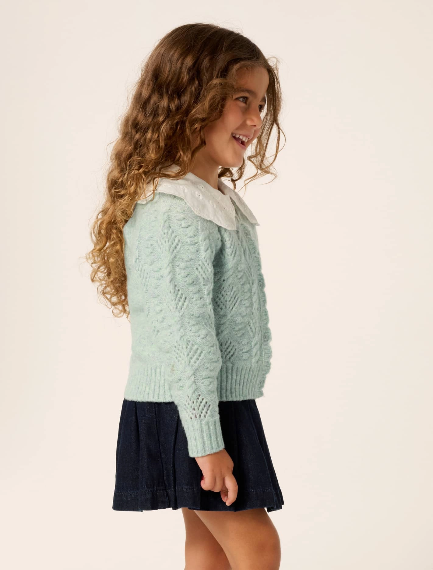 Dorothea Girls Cable Cardigan